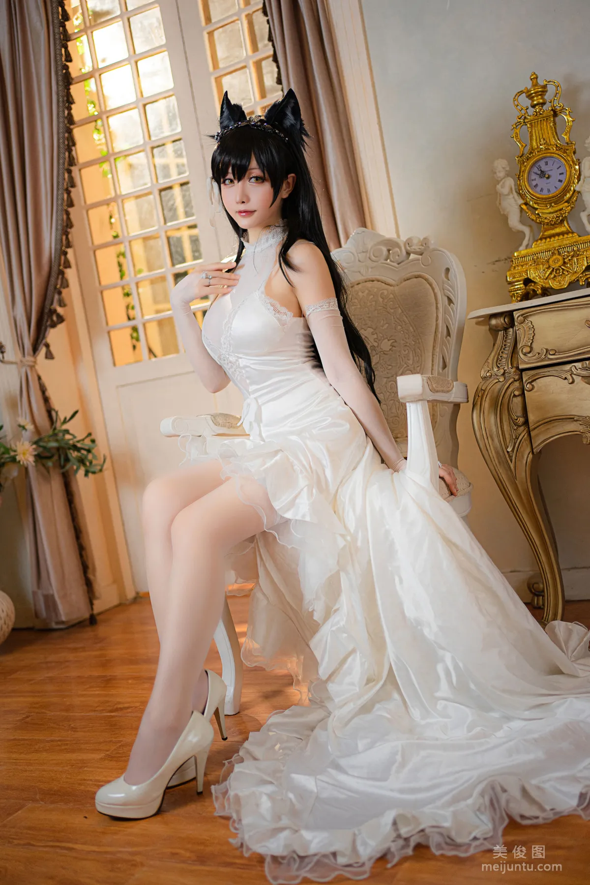 [Cosplay] Xingzhi Chichi, Atago Wedding Dress Photo Set photo 1