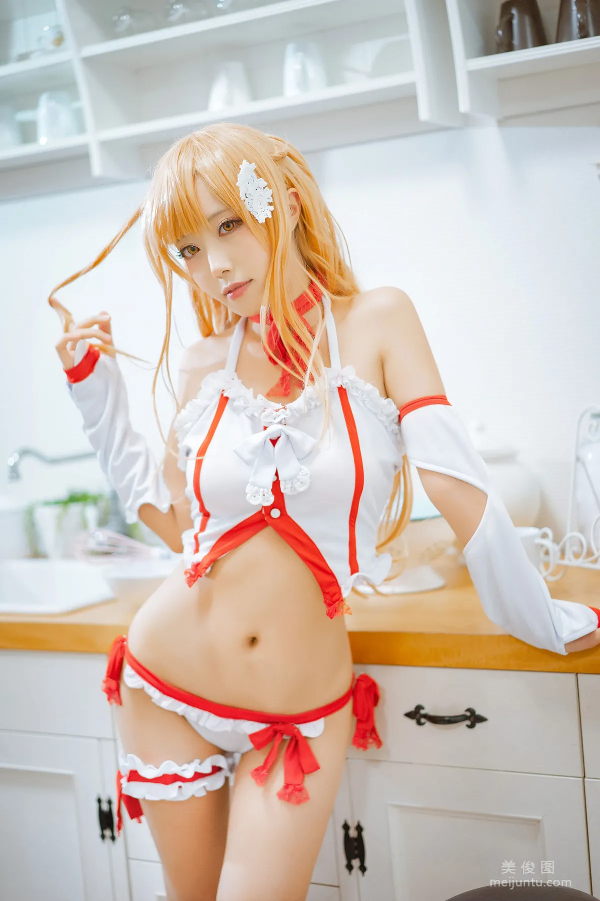 [Cosplay] Anime Blogger Qieqie celia - Asuna Lingerie photo 23