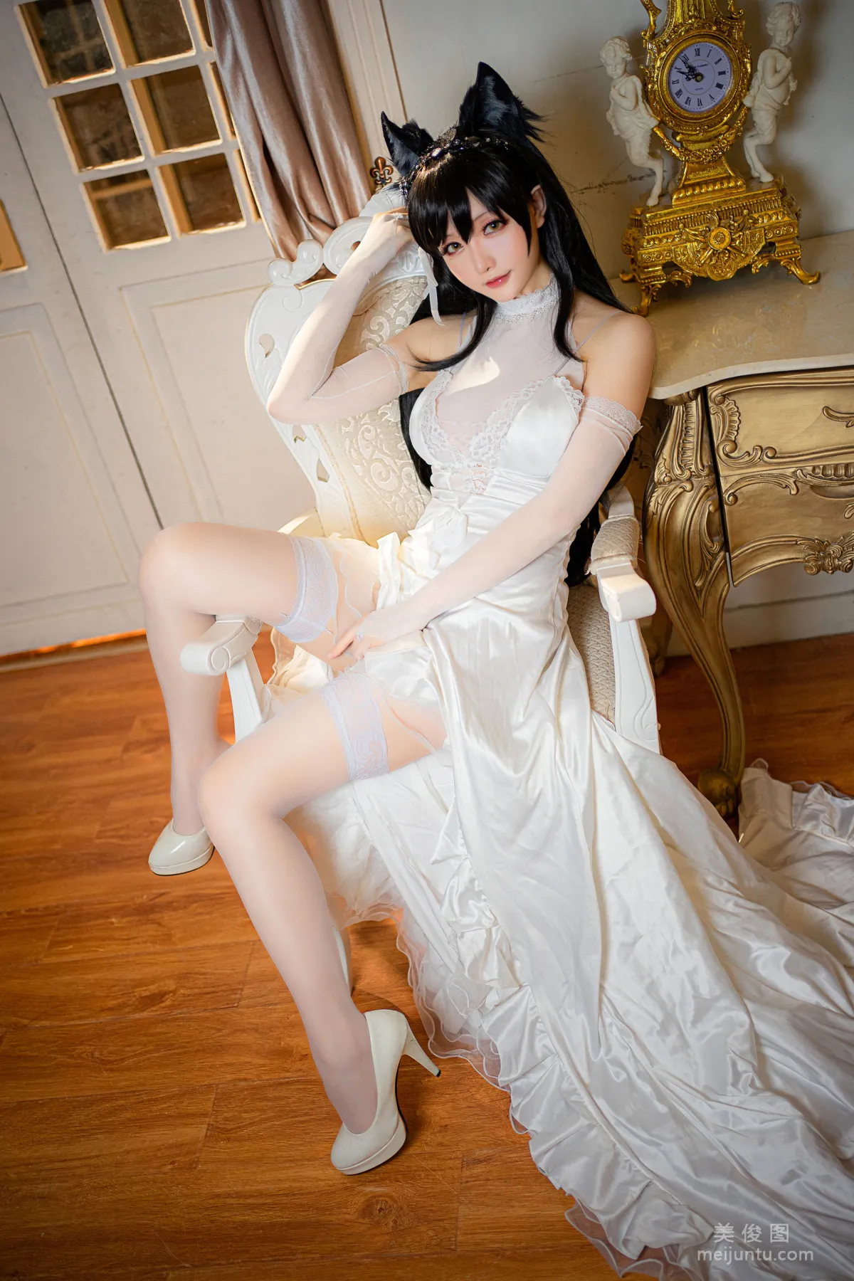 [Cosplay] Xingzhi Chichi, Atago Wedding Dress Photo Set photo 10