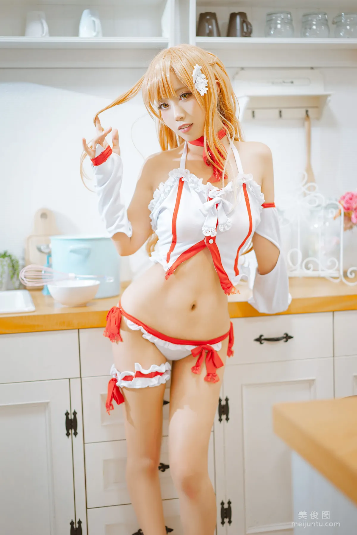 [Cosplay] Anime Blogger Qieqie celia - Asuna Lingerie photo 24