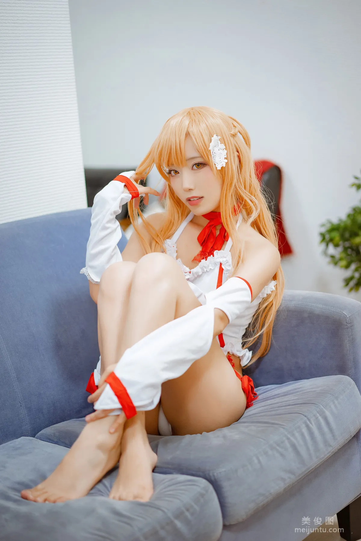 [Cosplay] Anime Blogger Qieqie celia - Asuna Lingerie photo 3