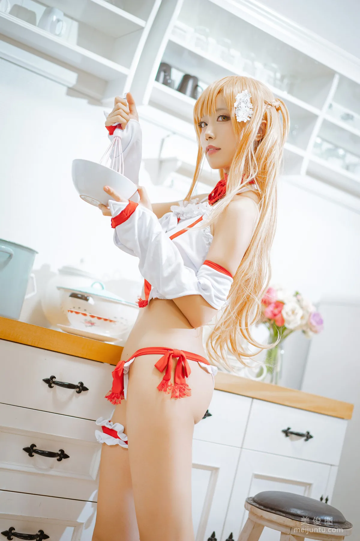 [Cosplay] Anime Blogger Qieqie celia - Asuna Lingerie photo 17