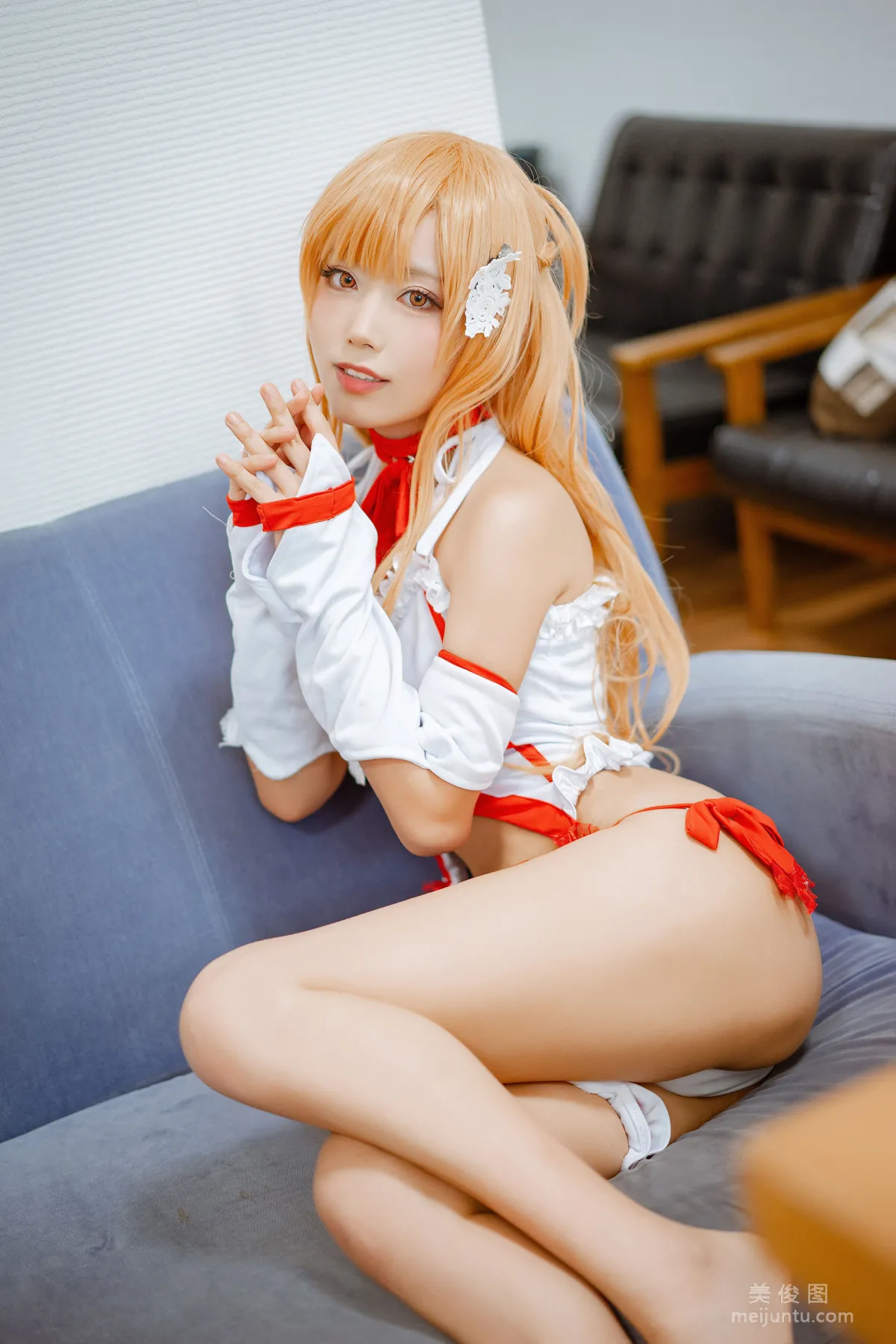 [Cosplay] Anime Blogger Qieqie celia - Asuna Lingerie photo 1