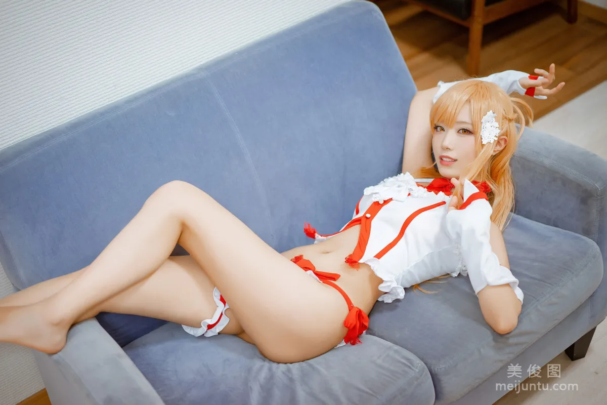 [Cosplay] Anime Blogger Qieqie celia - Asuna Lingerie photo 4