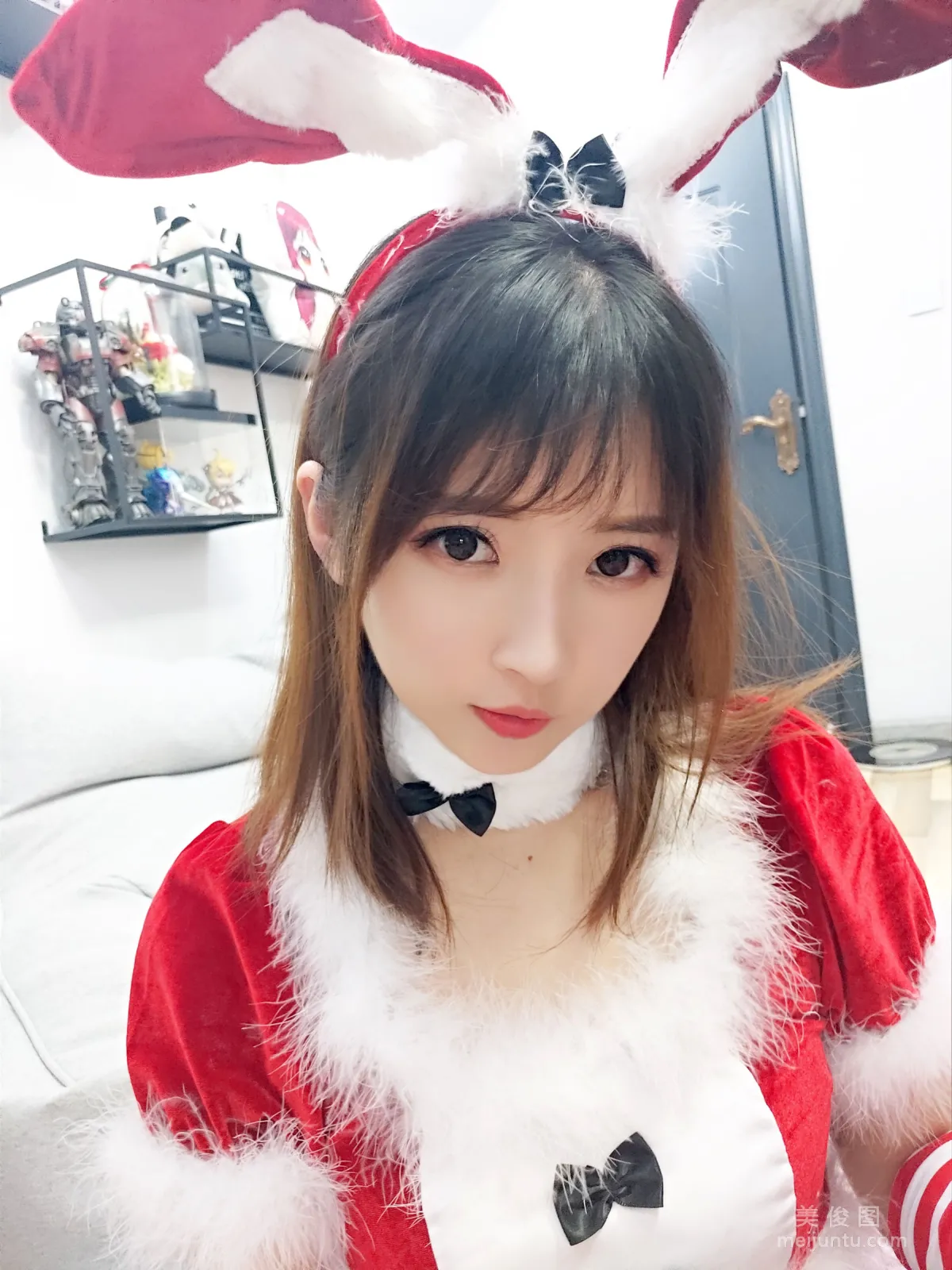 Douyu Streamer Little Witch Luna, Christmas Costume Photo Set photo 23