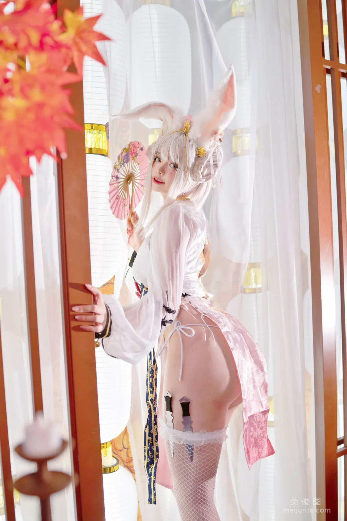 [Cosplay] NinJA Azhaizhai, Chubby Big White Rabbit photo 20