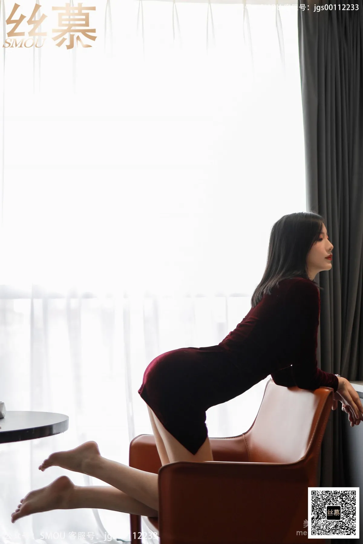 [丝慕SMOU] SM430 紫宁 《酒店评测》 丝袜美腿写真套图3