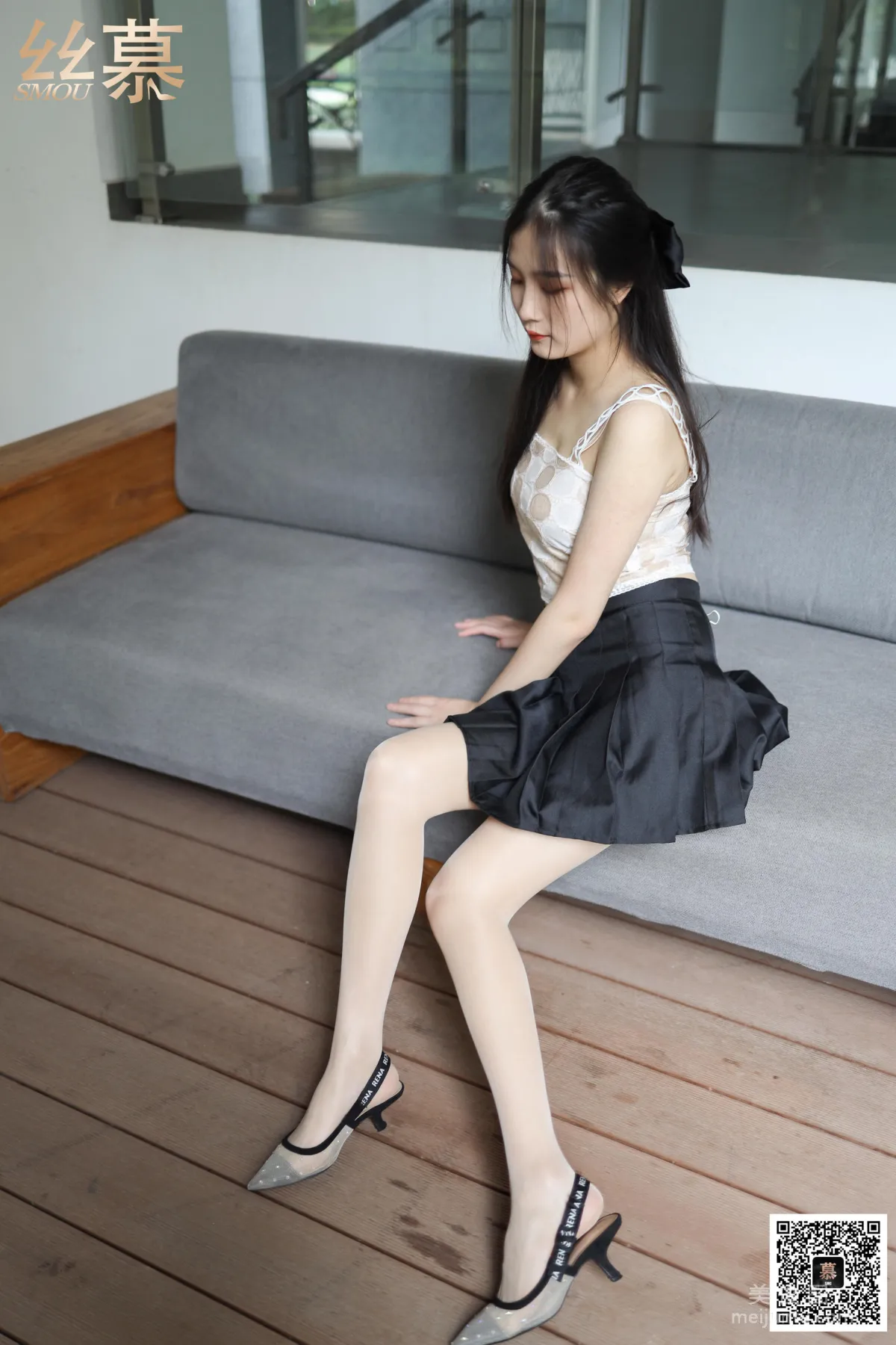 [丝慕SMOU] 特写集 TX053 熙熙 《户外肉丝也疯狂》 丝袜美腿写真套图9