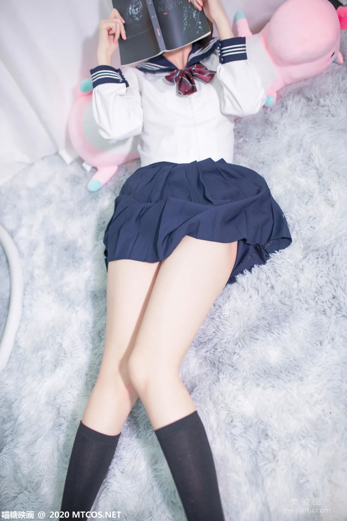 [喵糖映畫] VOL.349 居家JK制服 寫真套圖 1