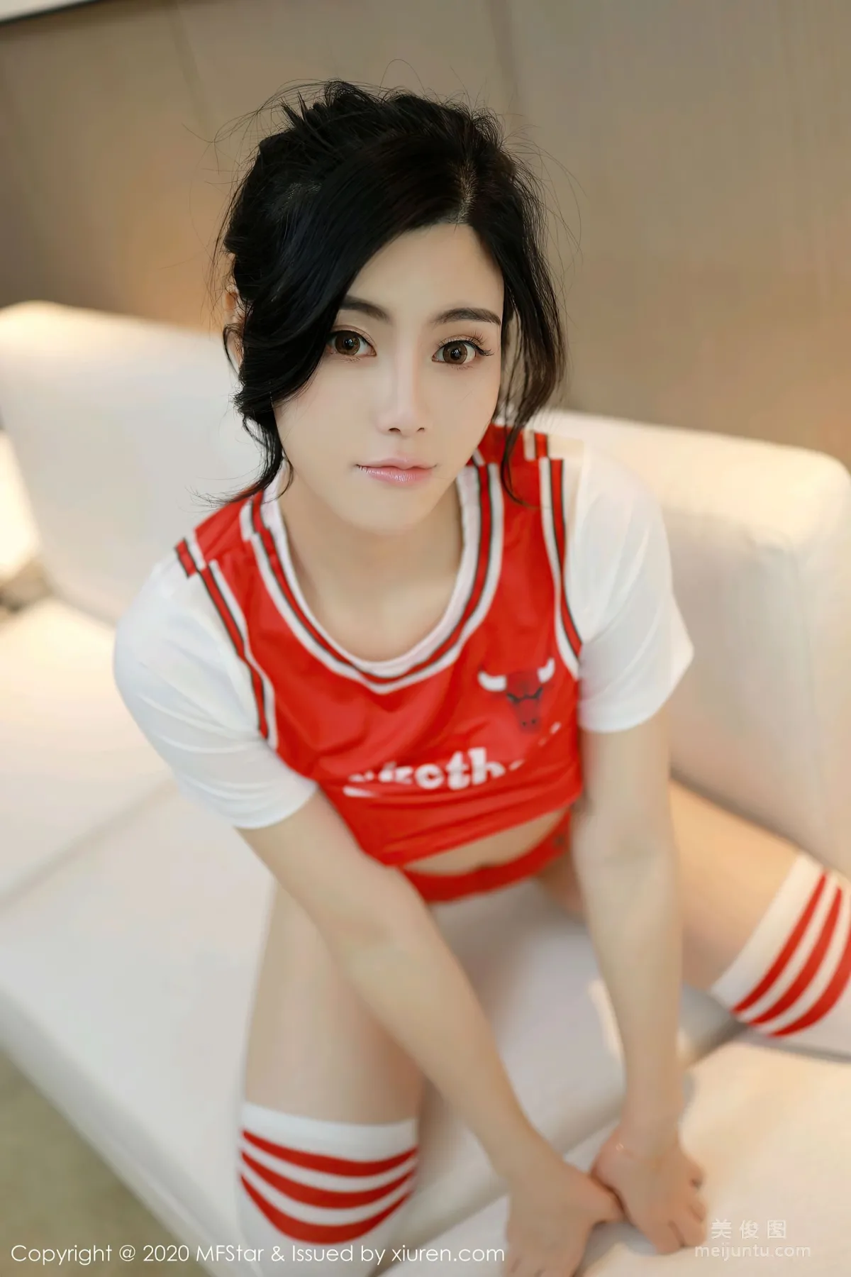 [MFStar] Vol.422 Bai Tian - NBA Chicago Bulls Basketball Baby Theme Series photo 16