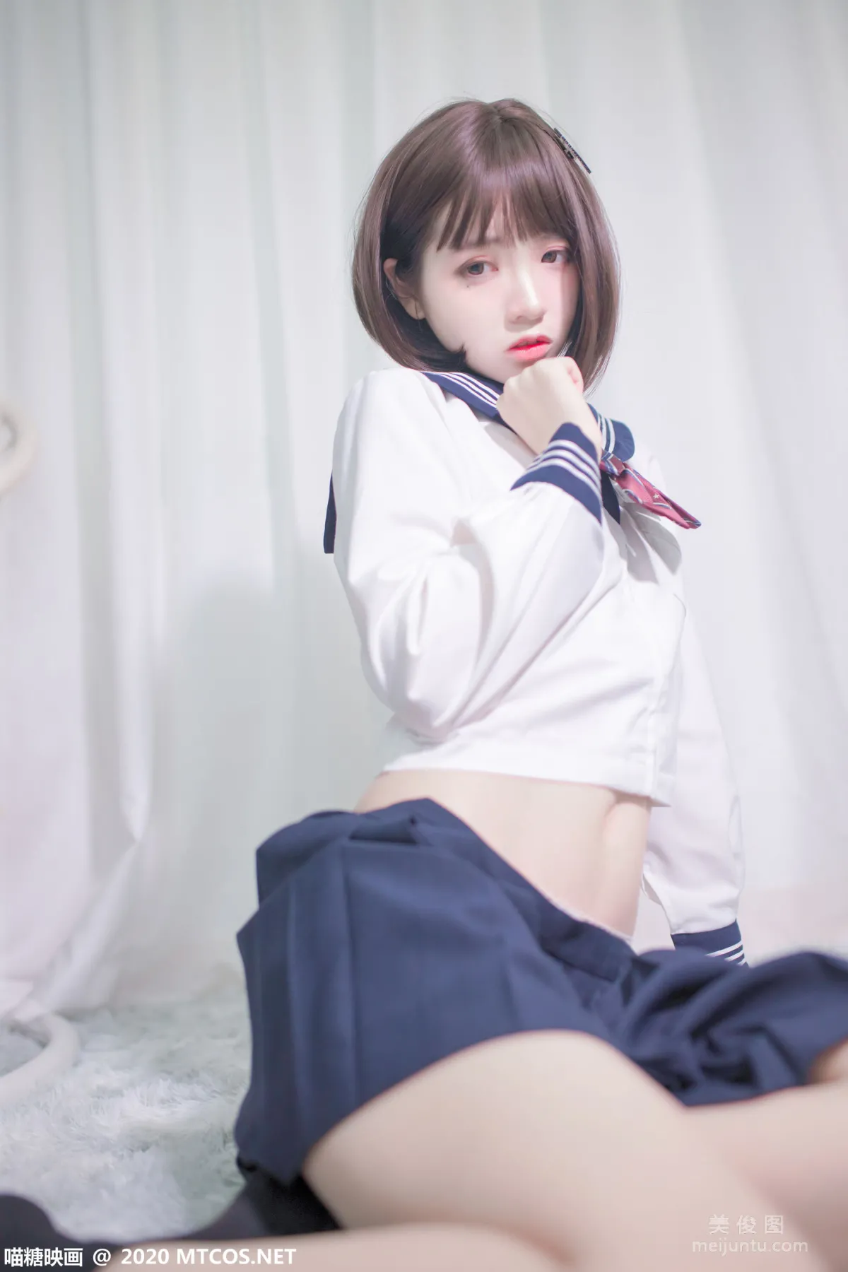 [喵糖映畫] VOL.349 居家JK制服 寫真套圖 10