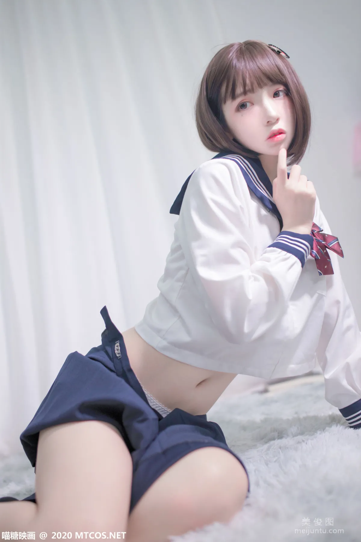 [喵糖映畫] VOL.349 居家JK制服 寫真套圖 4