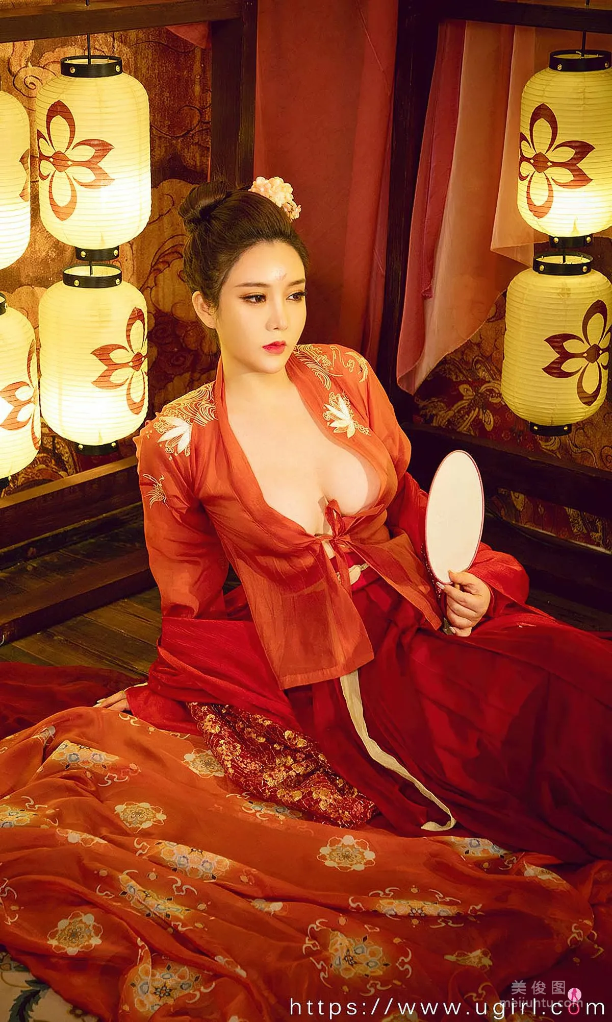 [Ugirls] NO.2009 Jin Zilin - Night Meeting in Neon Dress as the Lanterns Light Up photo 29