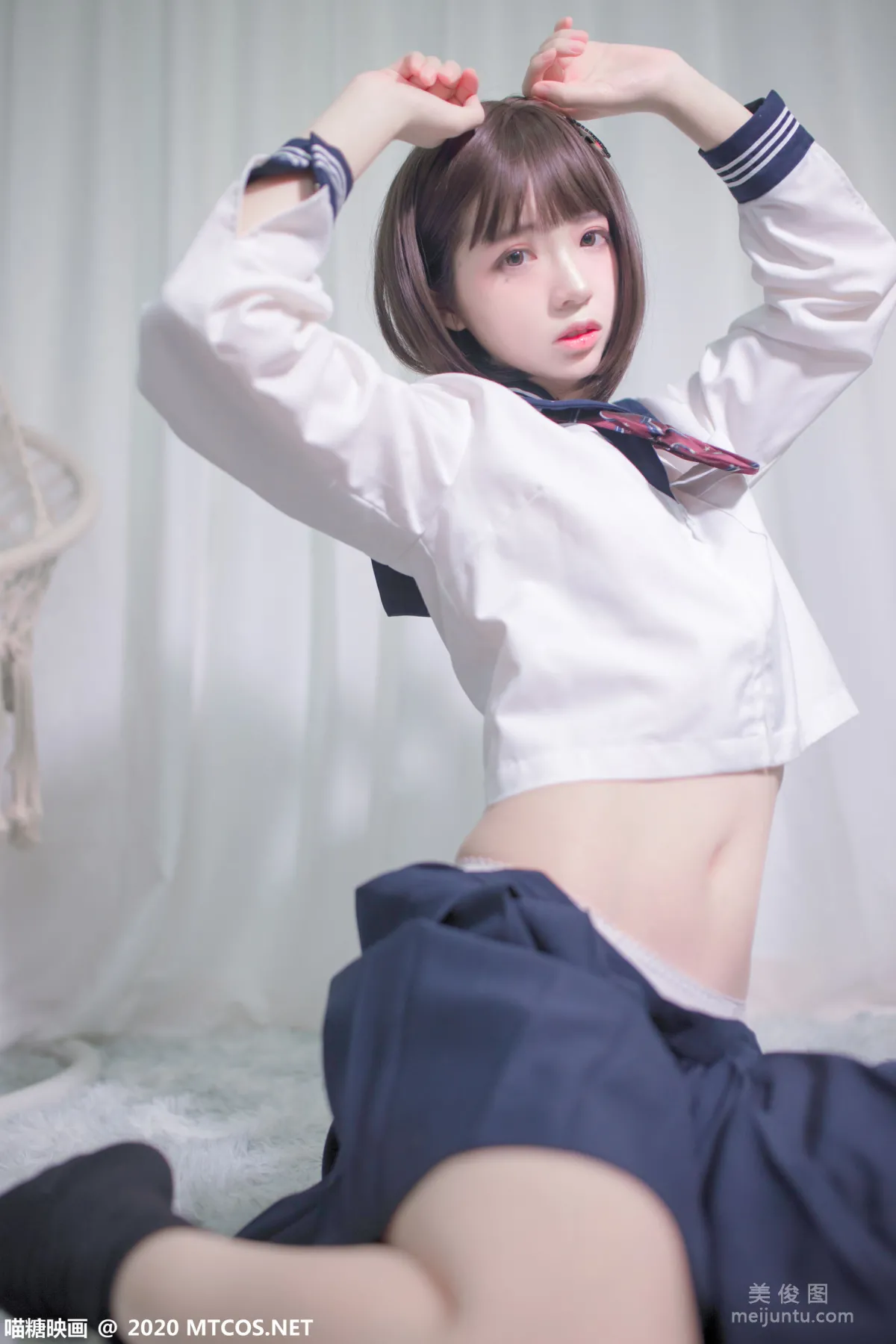 [喵糖映畫] VOL.349 居家JK制服 寫真套圖 11