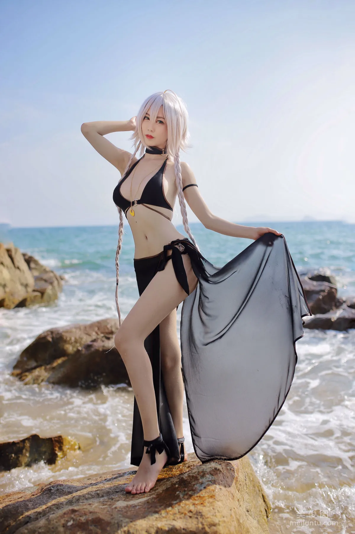 [Cosplay Collection] Douniang Lishi - Black Jeanne Swimsuit photo 11