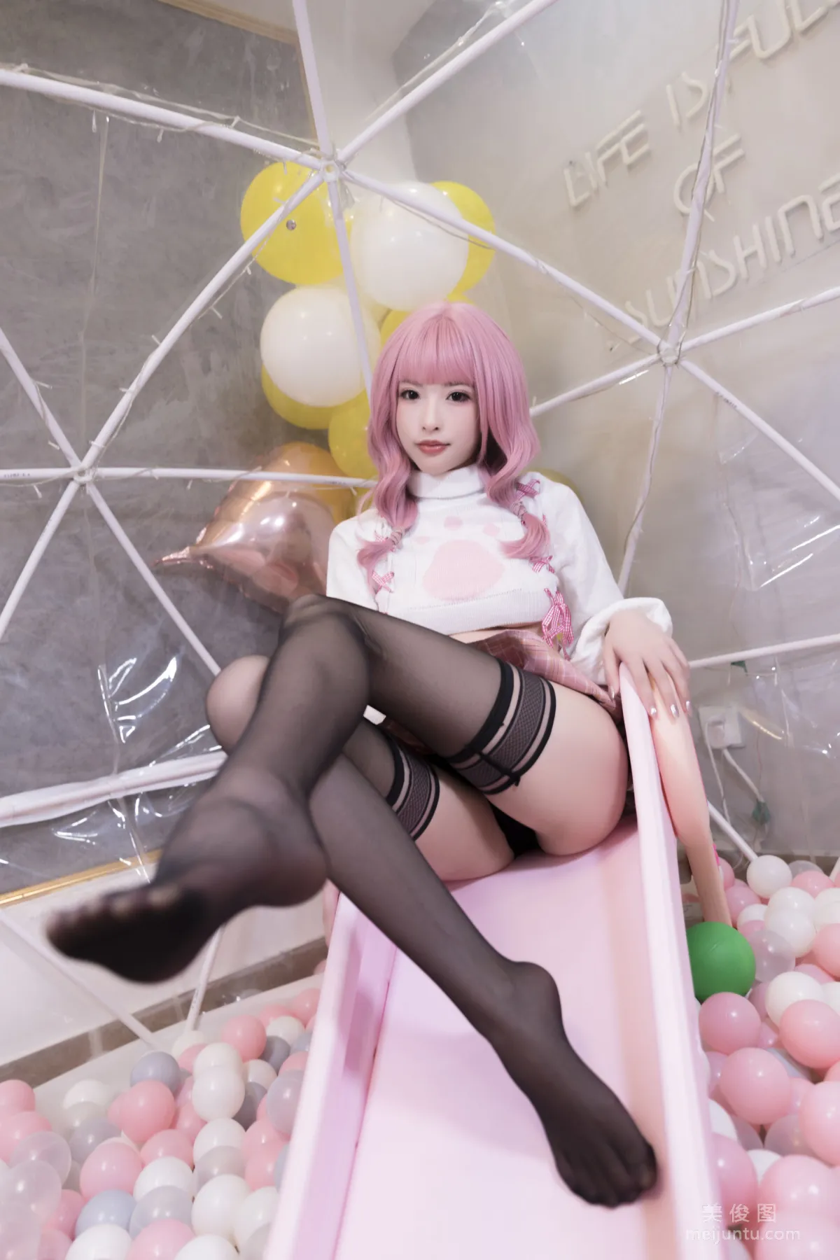 [COS Photos] Beauty Qingshui Younai - Pink Southern Hemisphere photo 27