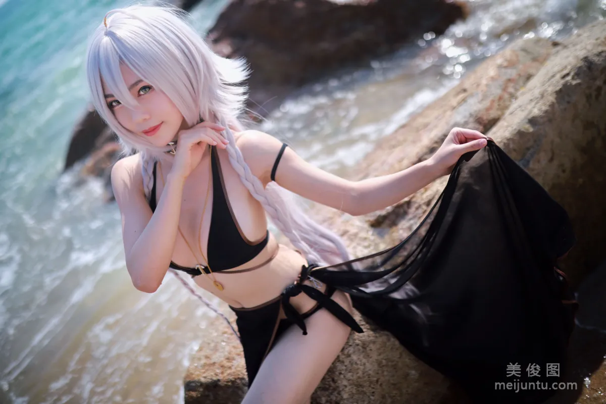 [Cosplay Collection] Douniang Lishi - Black Jeanne Swimsuit photo 28