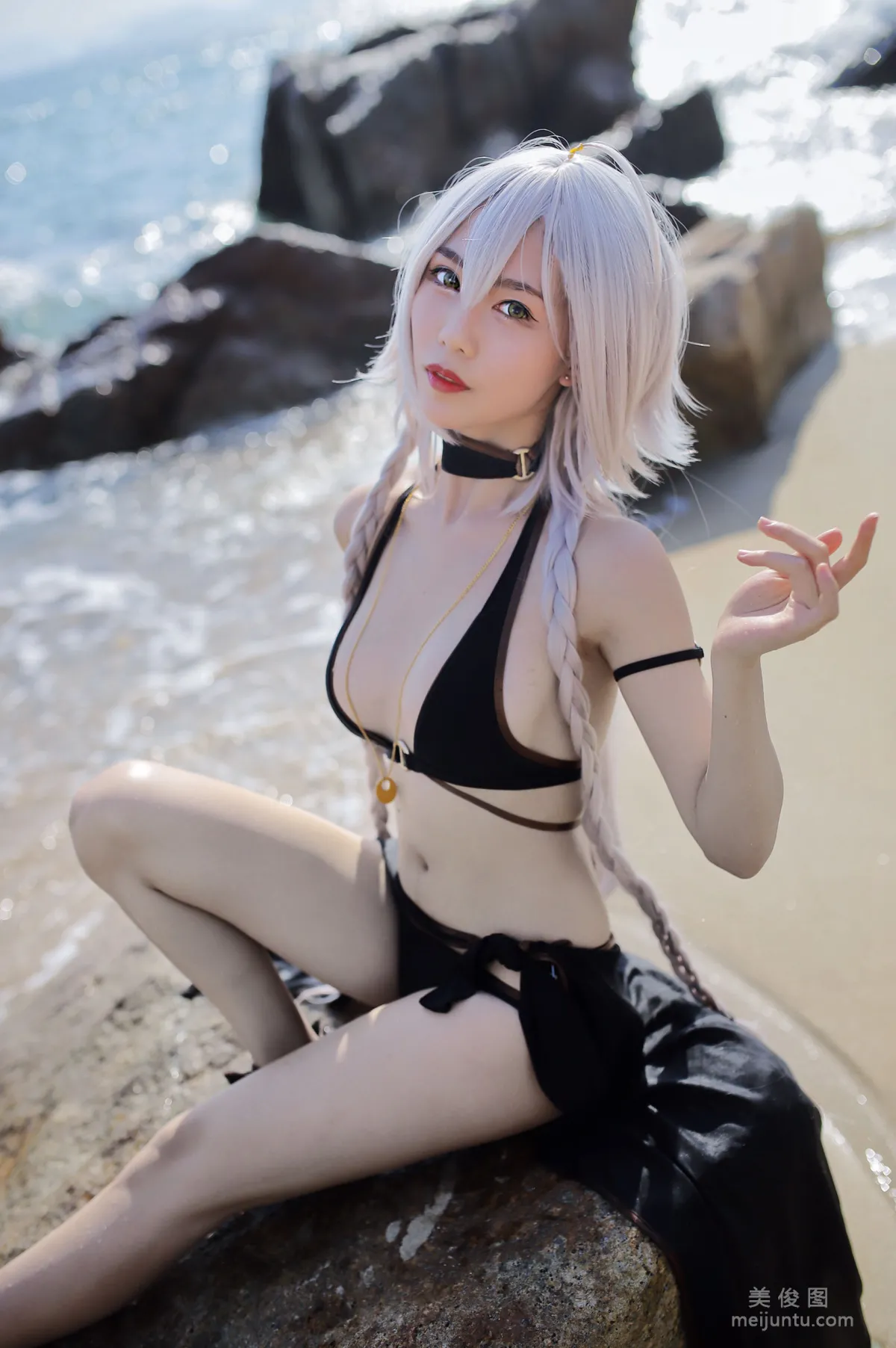 [Cosplay Collection] Douniang Lishi - Black Jeanne Swimsuit photo 40