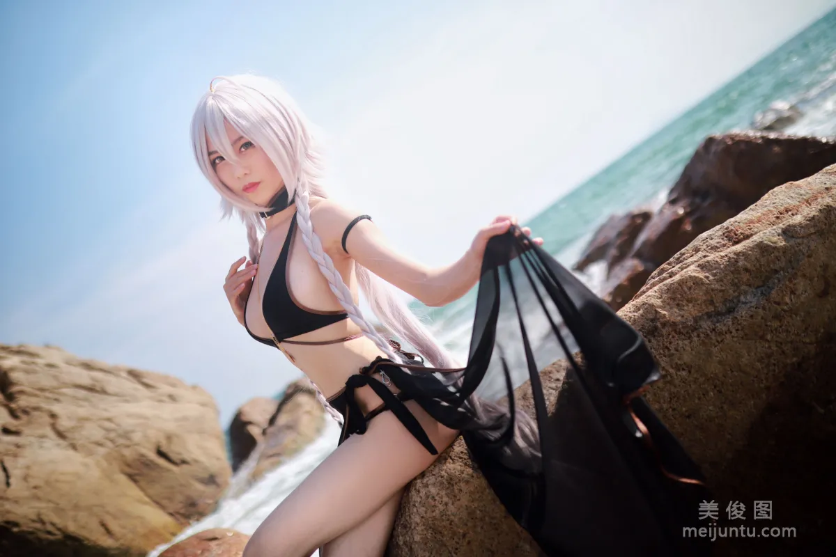 [Cosplay Collection] Douniang Lishi - Black Jeanne Swimsuit photo 31