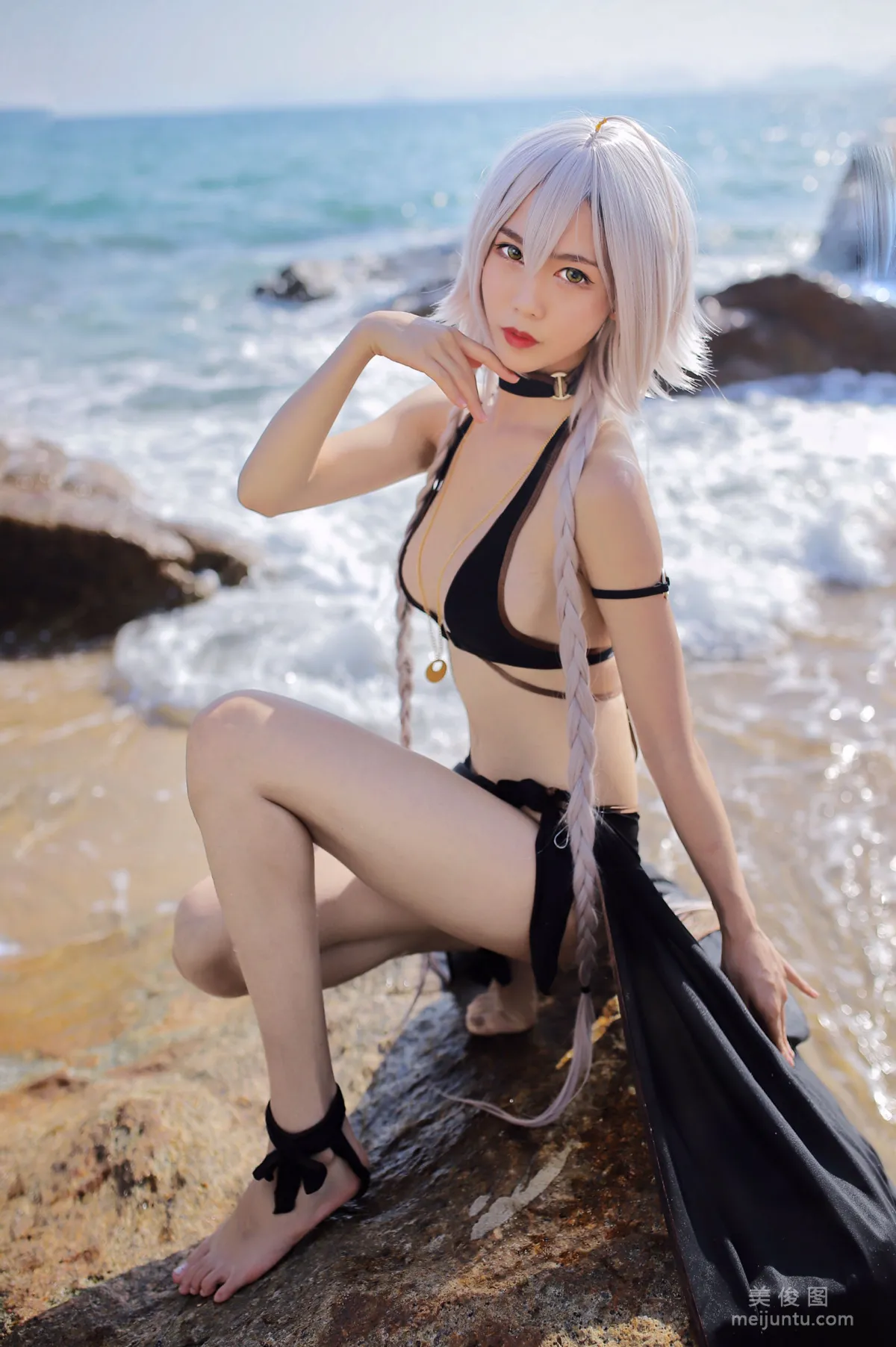 [Cosplay Collection] Douniang Lishi - Black Jeanne Swimsuit photo 6
