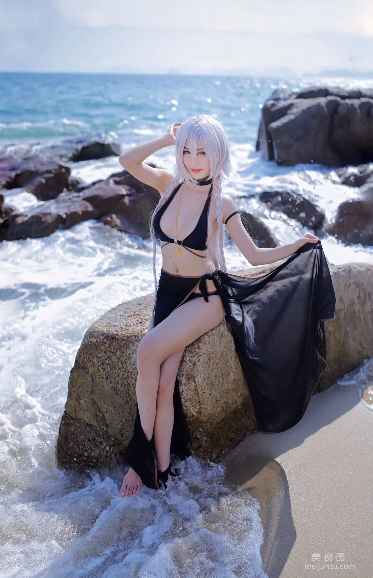 [Cosplay Collection] Douniang Lishi - Black Jeanne Swimsuit photo 13