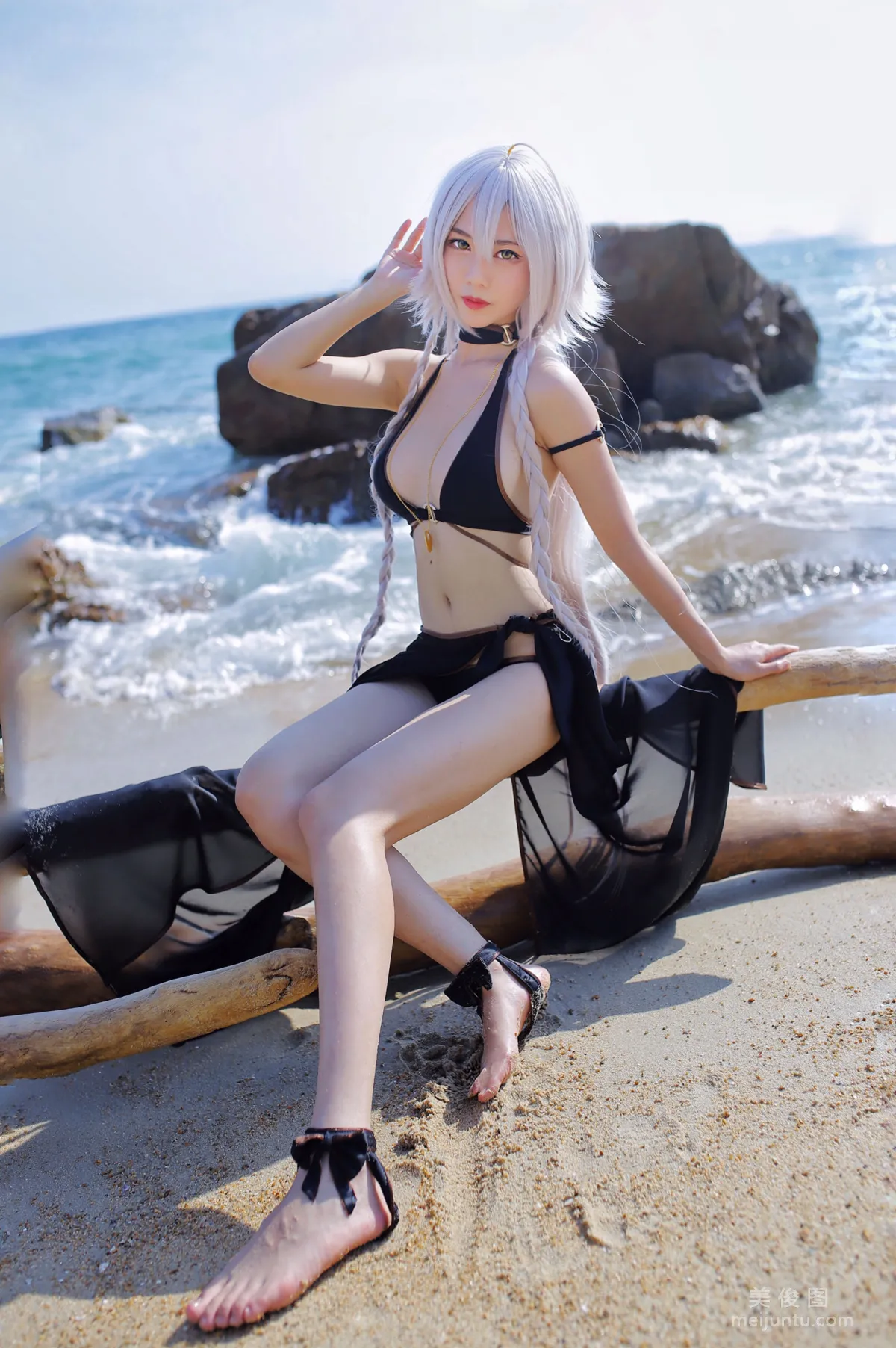 [Cosplay Collection] Douniang Lishi - Black Jeanne Swimsuit photo 5