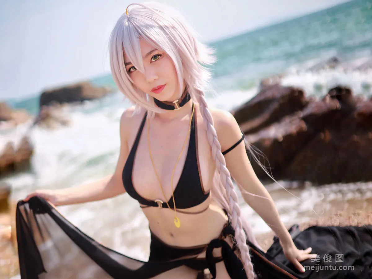[Cosplay Collection] Douniang Lishi - Black Jeanne Swimsuit photo 37