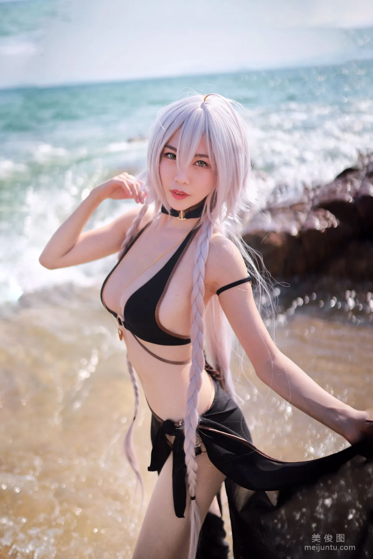 [Cosplay Collection] Douniang Lishi - Black Jeanne Swimsuit photo 19