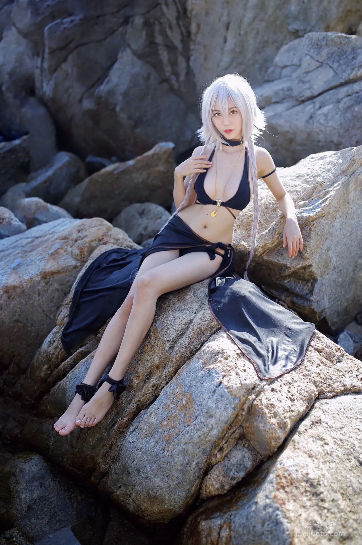 [Cosplay Collection] Douniang Lishi - Black Jeanne Swimsuit photo 16