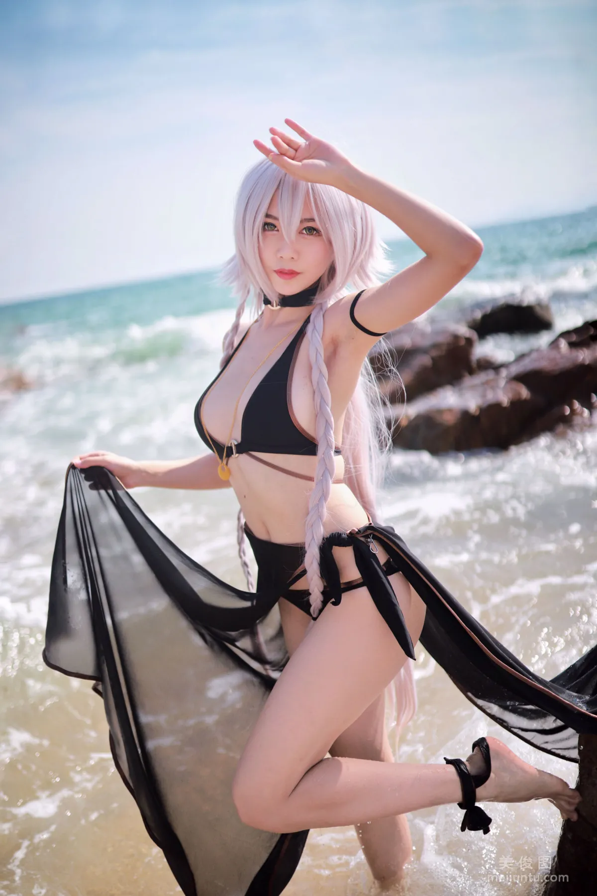 [Cosplay Collection] Douniang Lishi - Black Jeanne Swimsuit photo 27