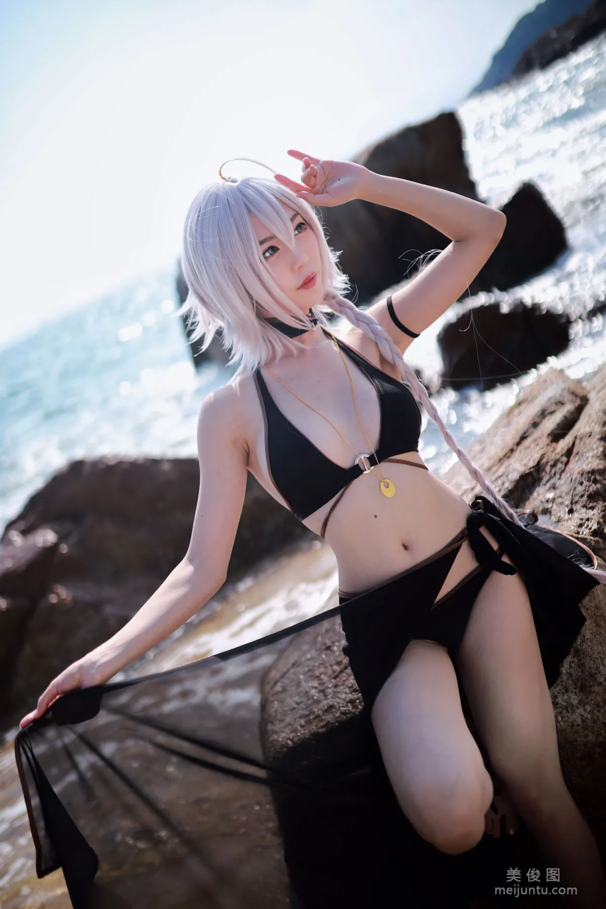 [Cosplay Collection] Douniang Lishi - Black Jeanne Swimsuit photo 23