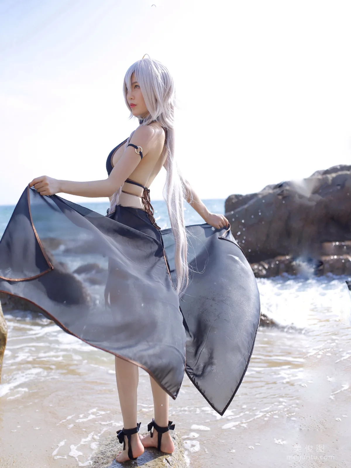 [Cosplay Collection] Douniang Lishi - Black Jeanne Swimsuit photo 39