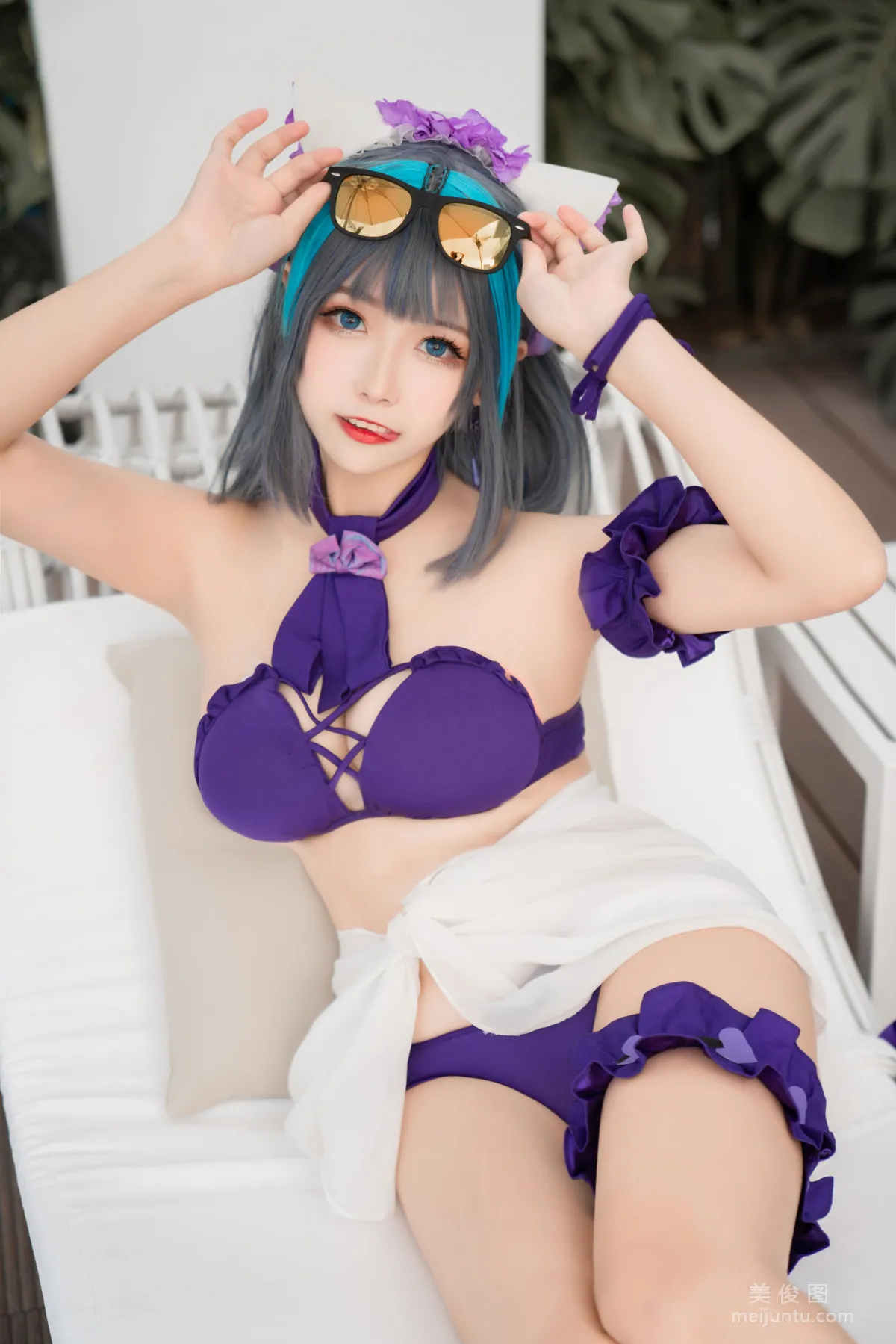 [COS Fan Service] Weibo Girl Momoko Kuikui - Cheshire Swimwear photo 13