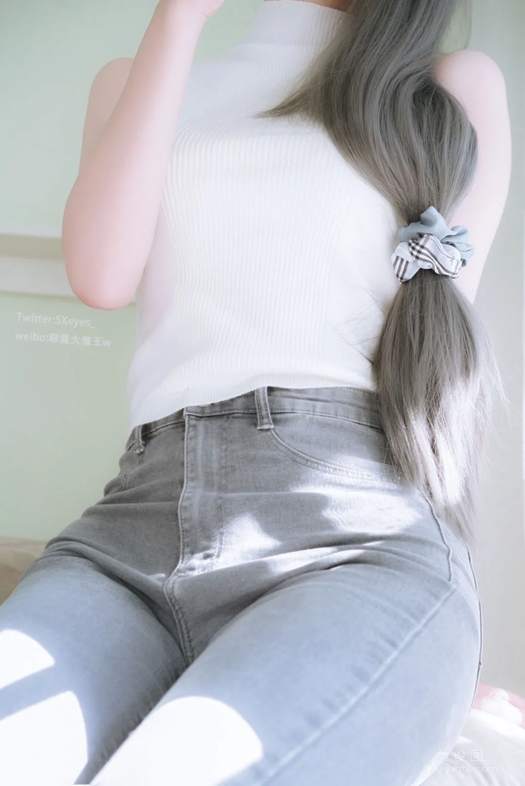 [Cosplay Photos] Cute Girl Yanjiang Damo Wang w - White Sleeveless photo 9