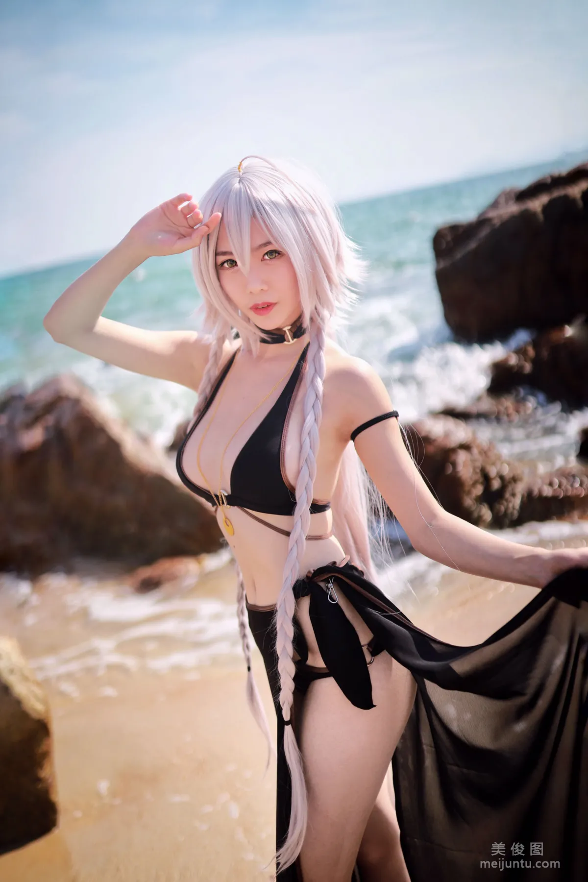 [Cosplay Collection] Douniang Lishi - Black Jeanne Swimsuit photo 18