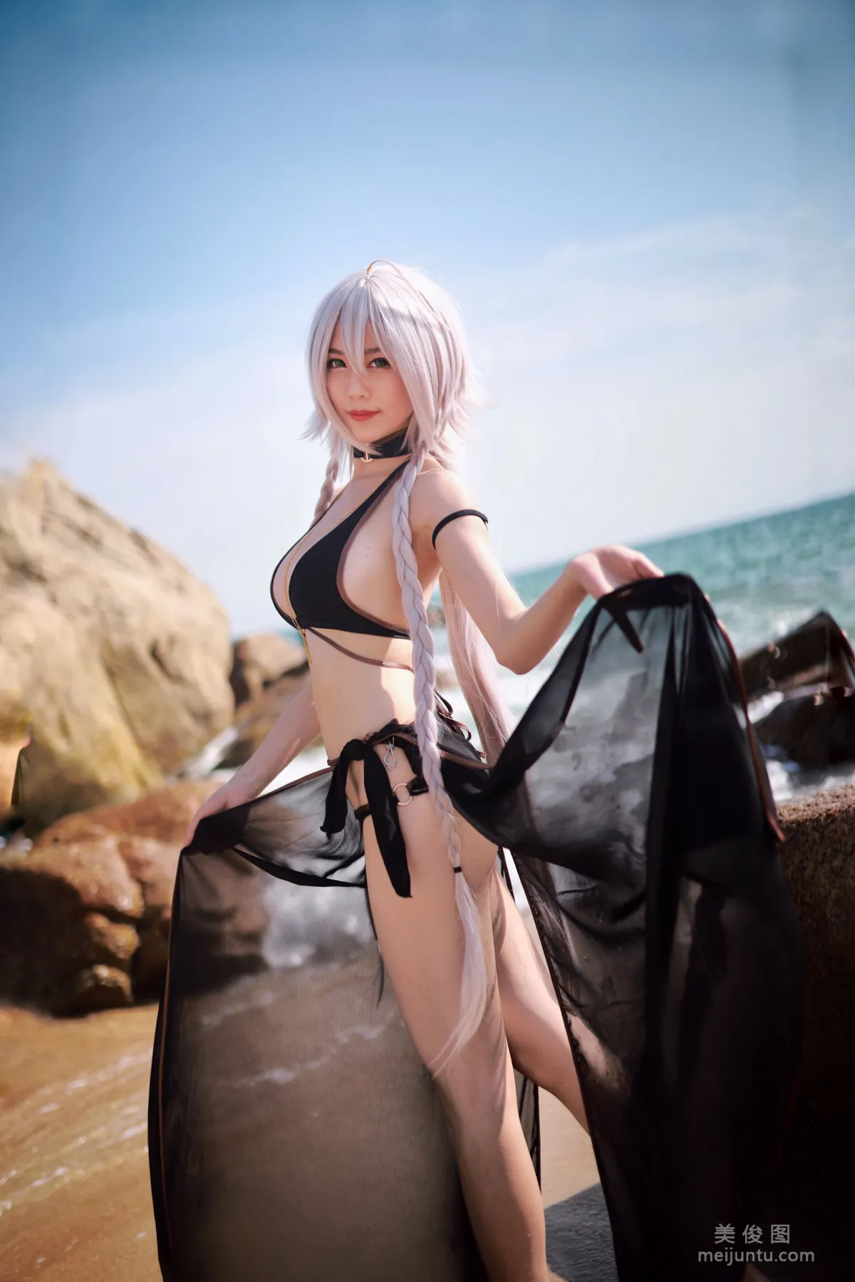 [Cosplay Collection] Douniang Lishi - Black Jeanne Swimsuit photo 17
