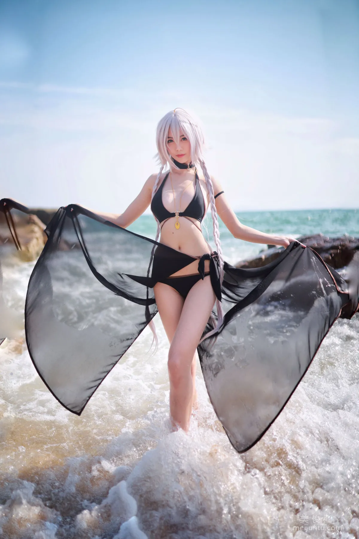 [Cosplay Collection] Douniang Lishi - Black Jeanne Swimsuit photo 20