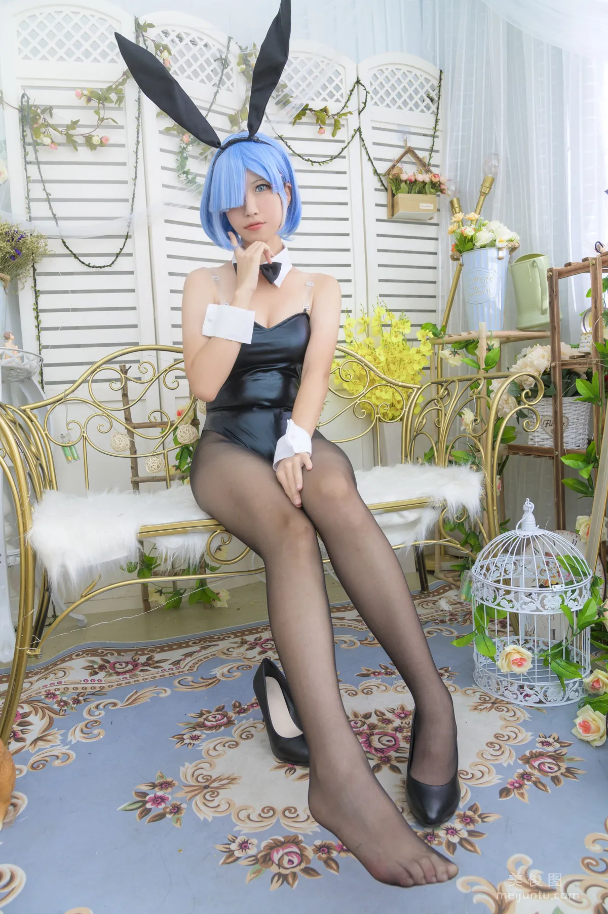 [网红COSER写真] 大米米球 - 蕾姆兔女郎1
