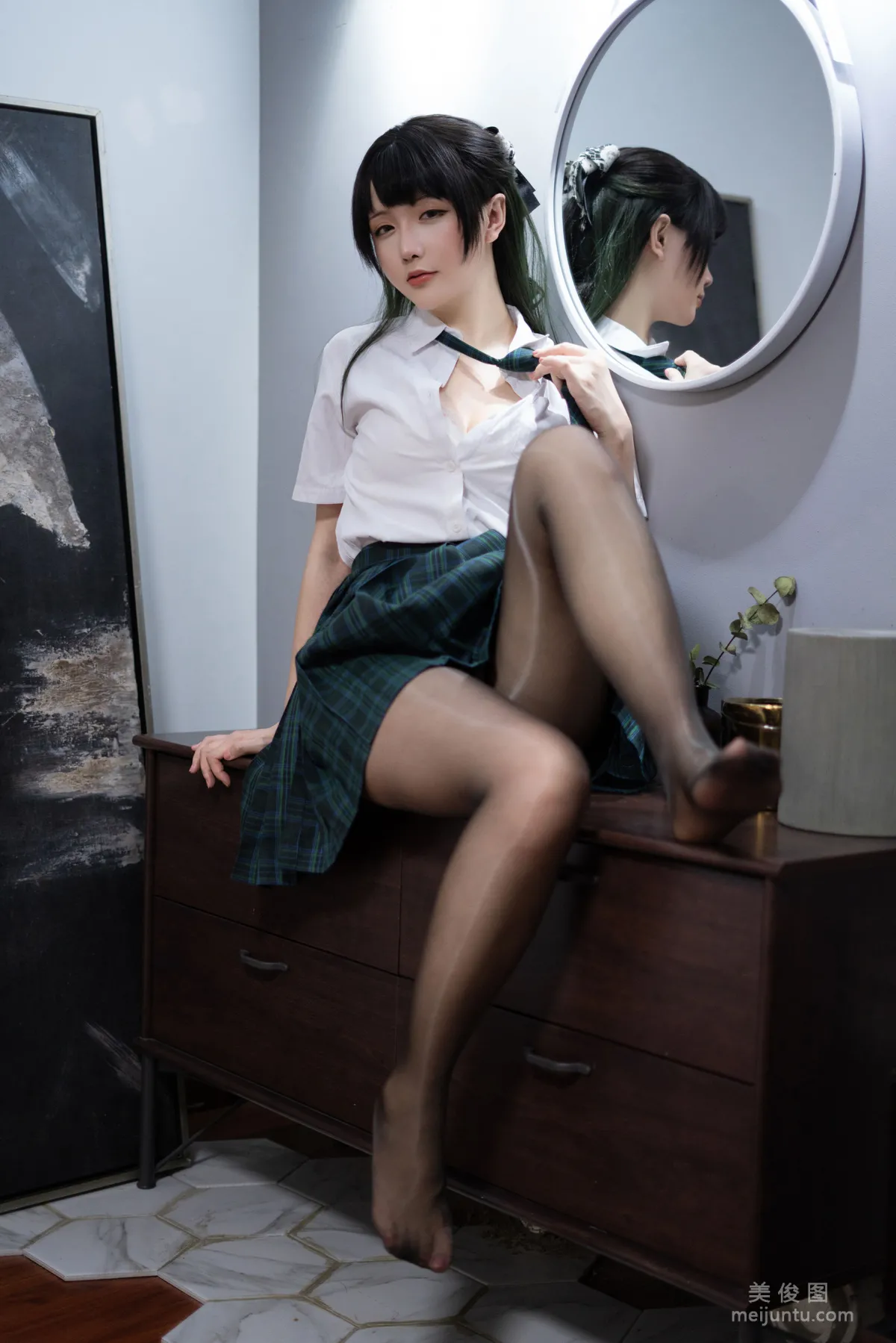 [Cosplay Photos] Xingzhi Chichi, JK Green photo 25