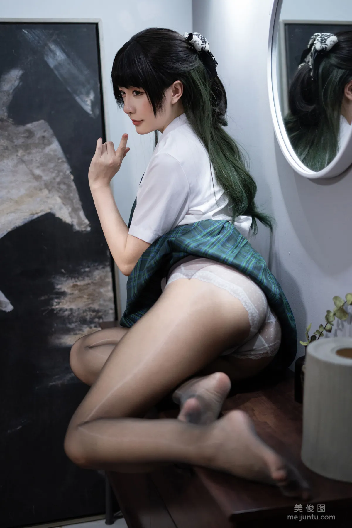 [Cosplay Photos] Xingzhi Chichi, JK Green photo 27