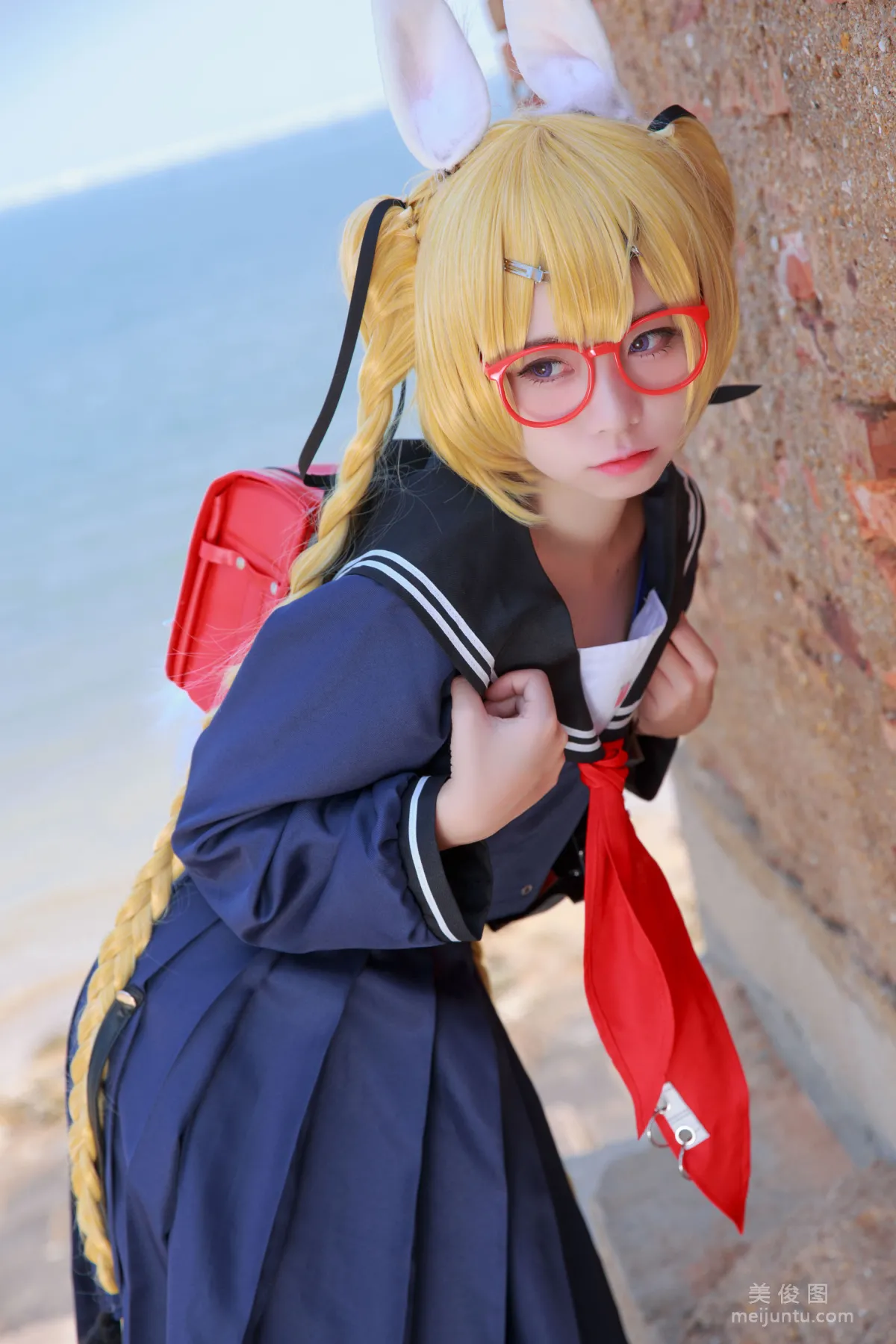 [Web Idols COSER Photos] Anime Blogger G44 Buhui Shoushang - Whirlwind School Uniform photo 5
