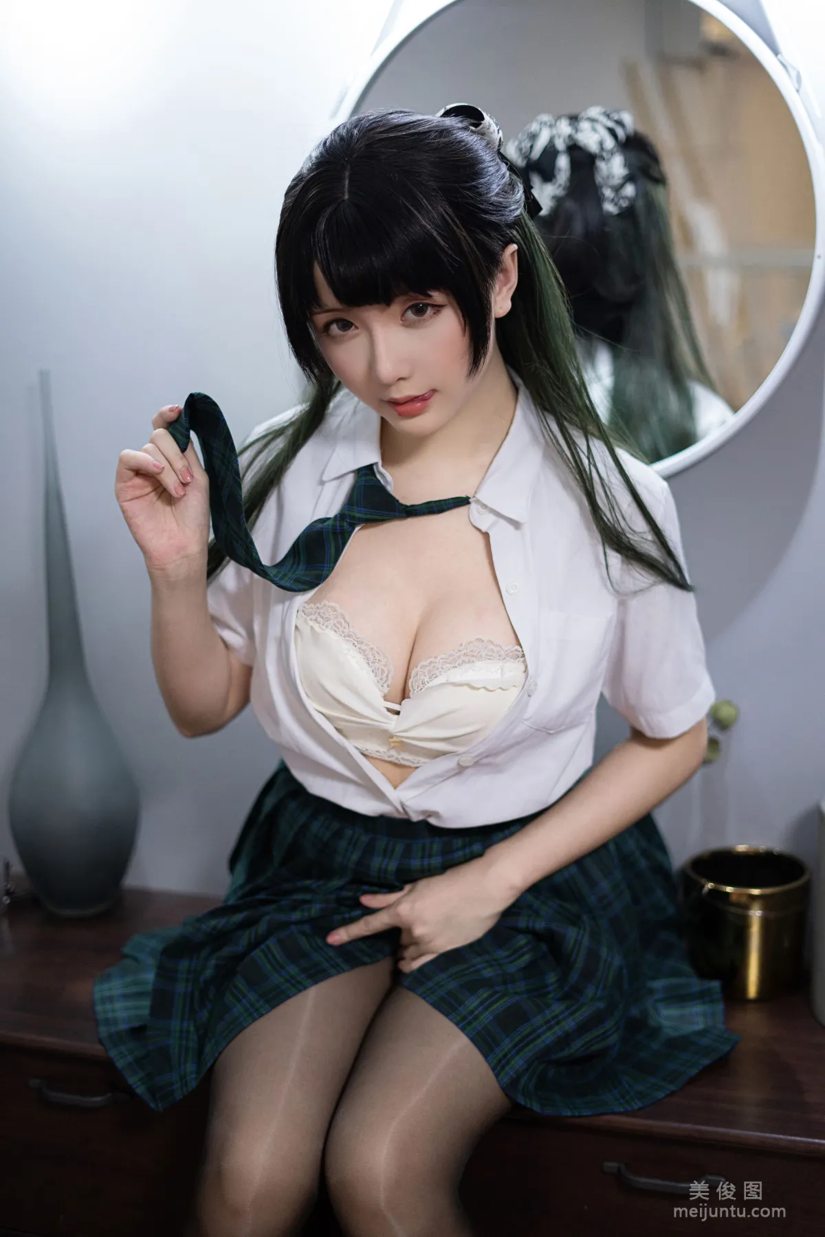 [Cosplay Photos] Xingzhi Chichi, JK Green photo 30