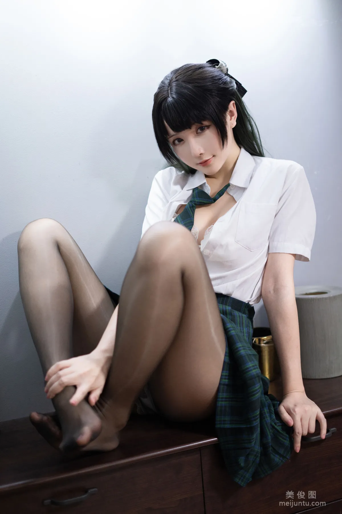 [Cosplay Photos] Xingzhi Chichi, JK Green photo 33