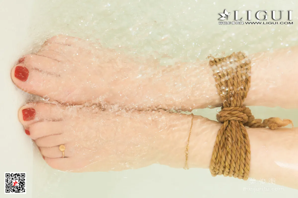 [Ligui] Model Yao Yao, Bondage Fragrant Bath Photo Set photo 36