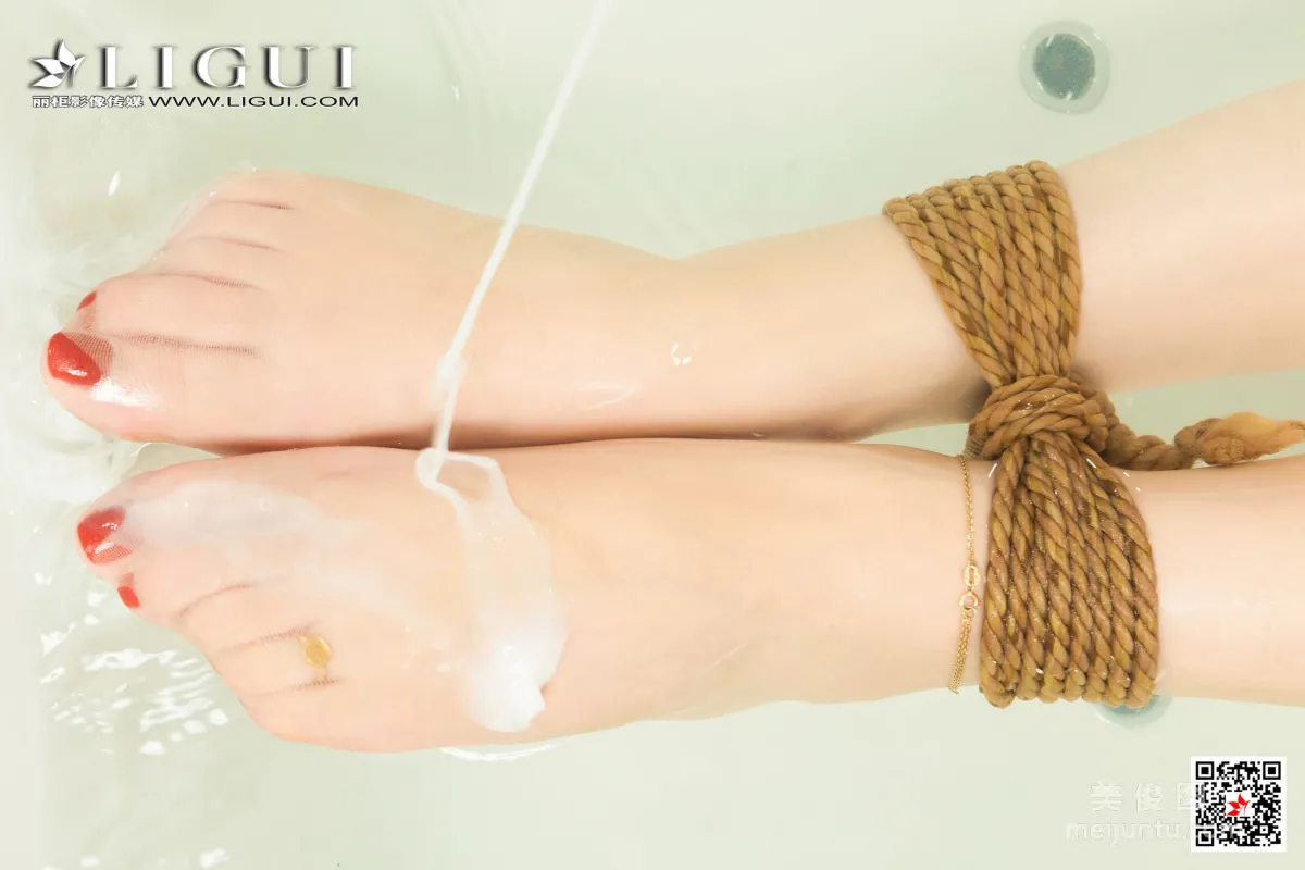 [Ligui] Model Yao Yao, Bondage Fragrant Bath Photo Set photo 42