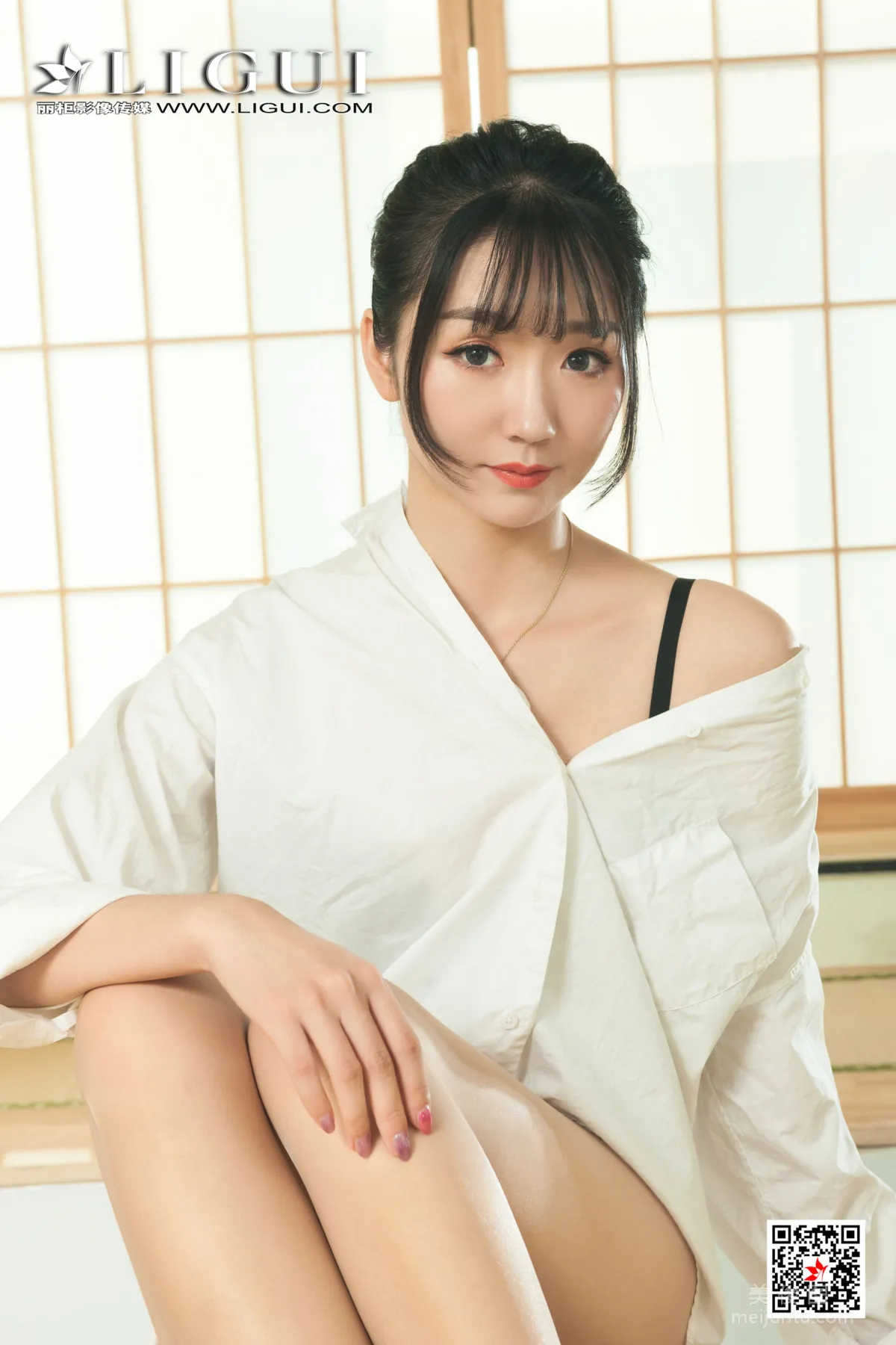 [丽柜Ligui] 网络丽人 Model 小涵《香乳浸蝉丝》9