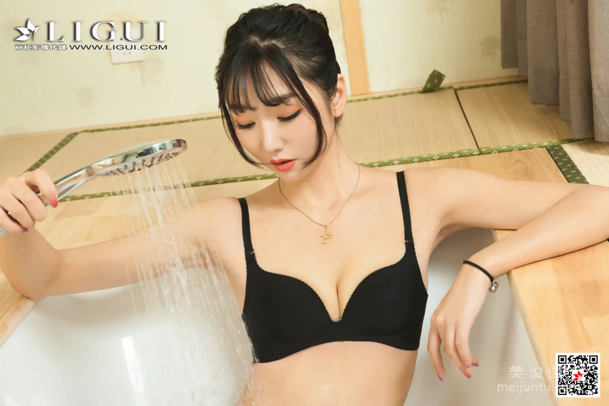 [丽柜Ligui] 网络丽人 Model 小涵《香乳浸蝉丝》27