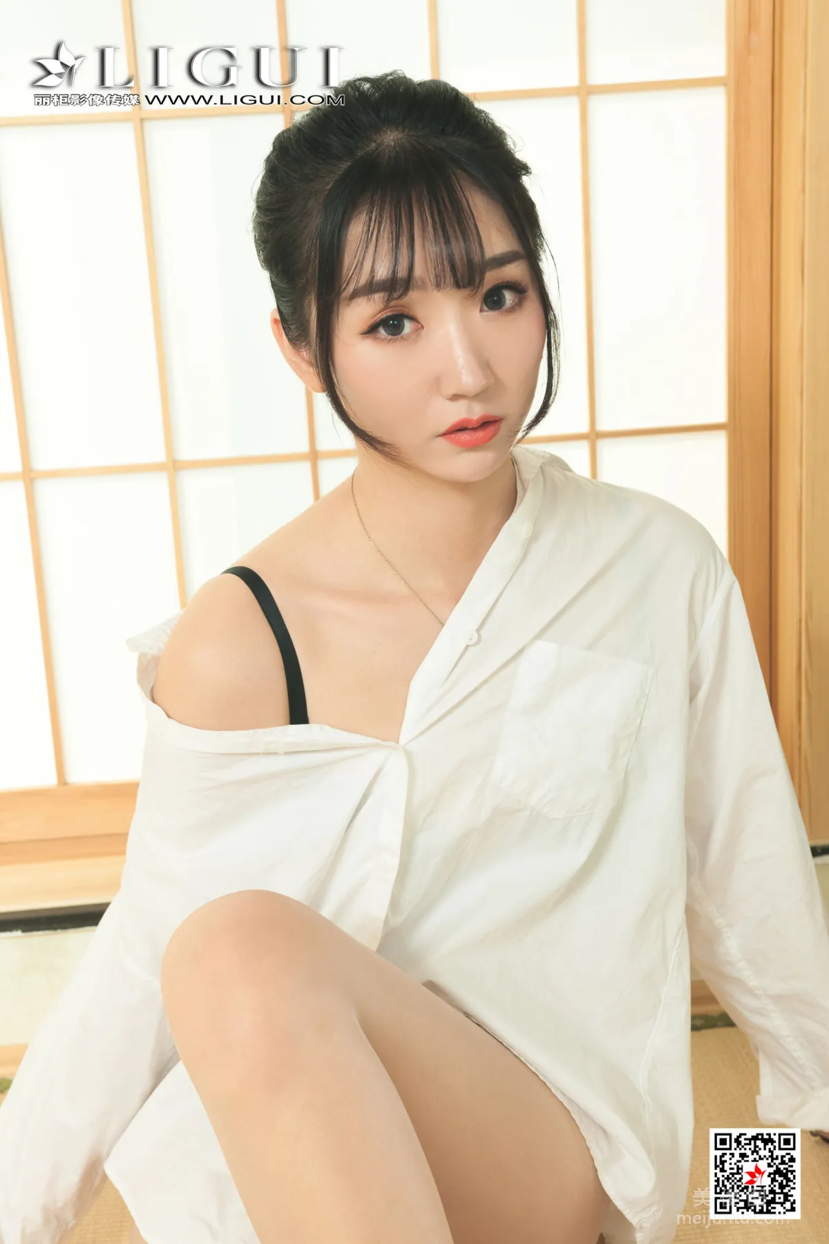 [丽柜Ligui] 网络丽人 Model 小涵《香乳浸蝉丝》13