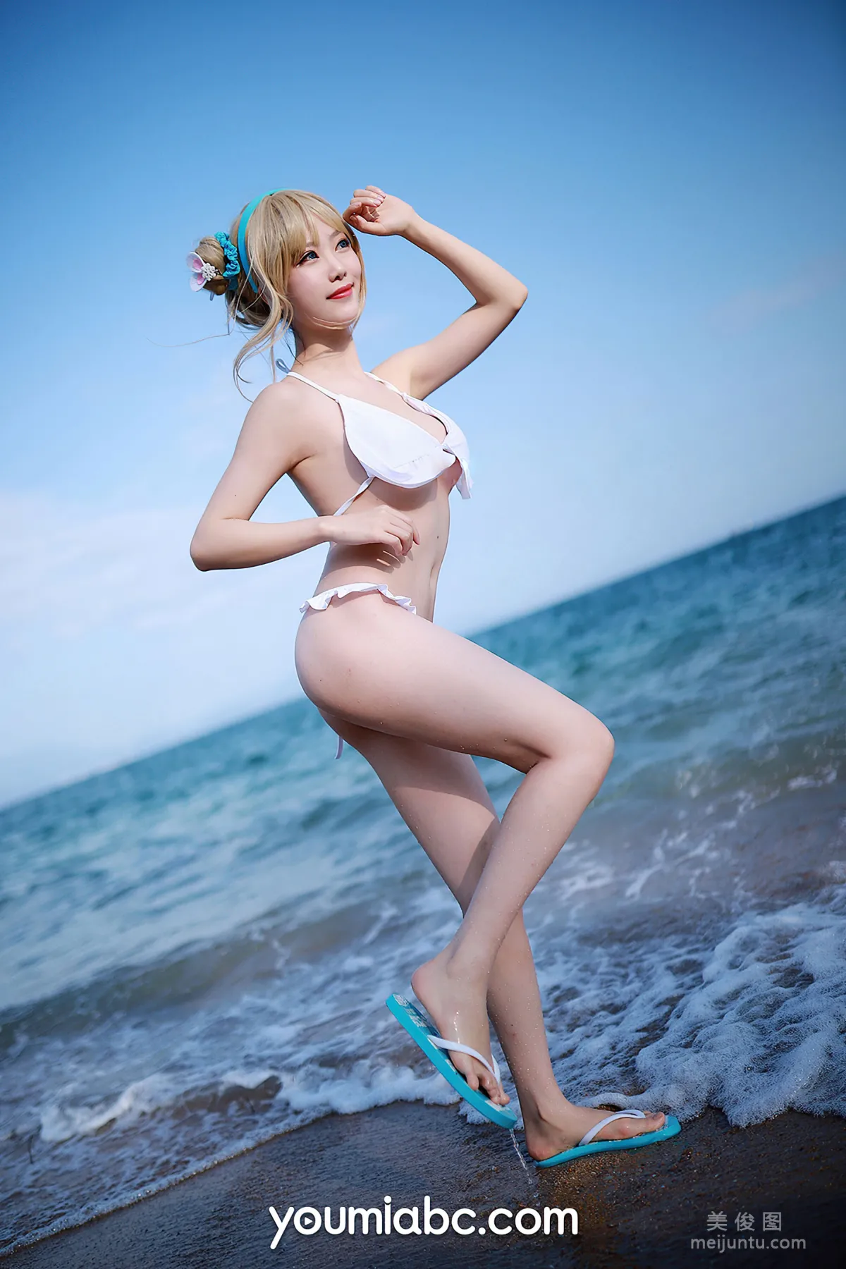 [尤蜜YouMi]  抖娘利世 - 海边的索米19