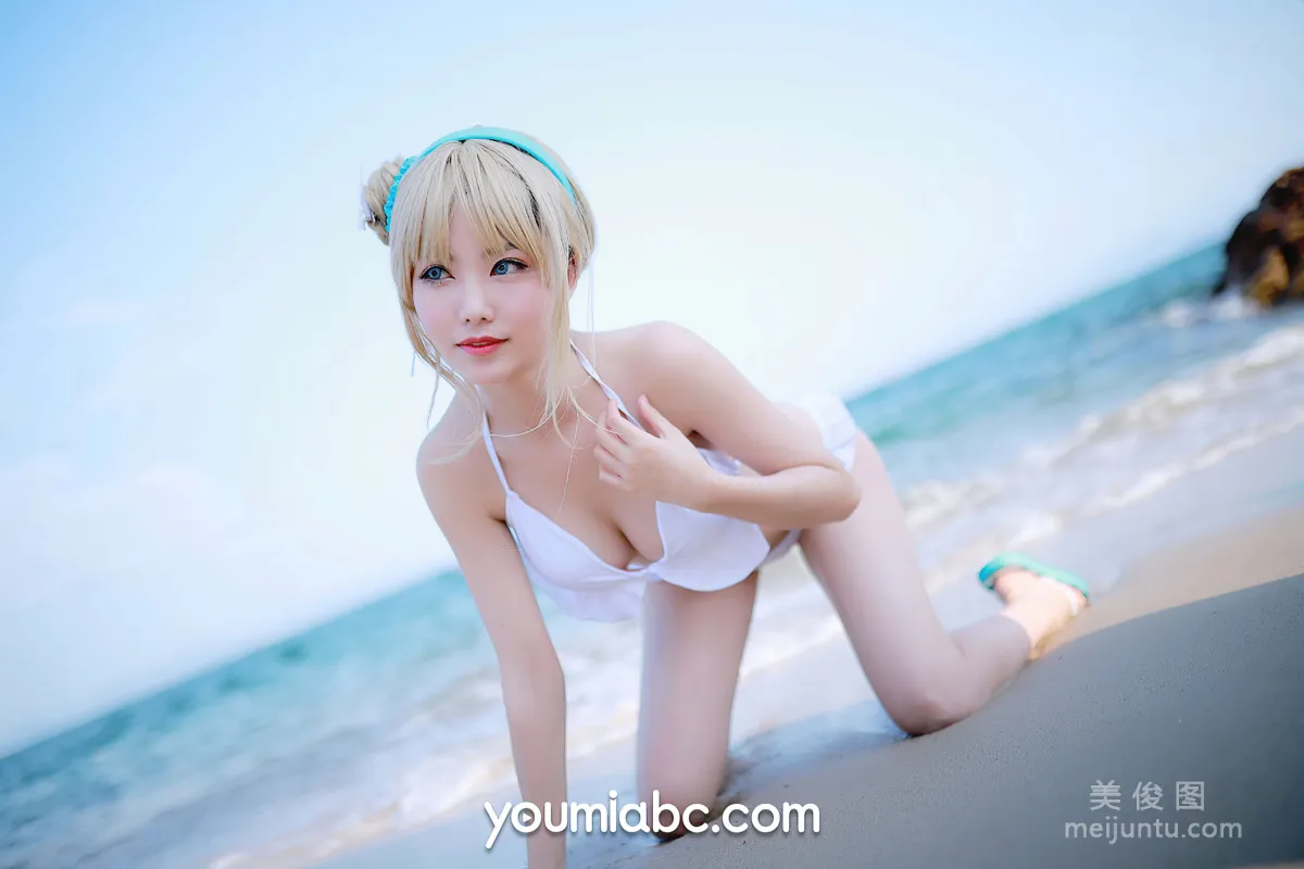 [尤蜜YouMi]  抖娘利世 - 海边的索米22
